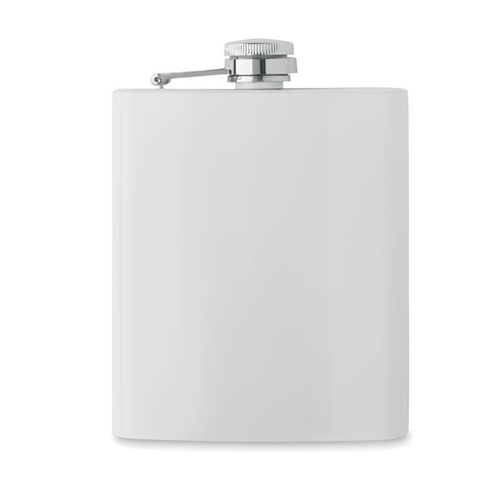 Sublimation slim hip flask Bianco item picture side