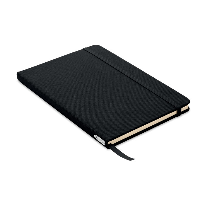 Notebook A5 in 600D RPET black item picture front