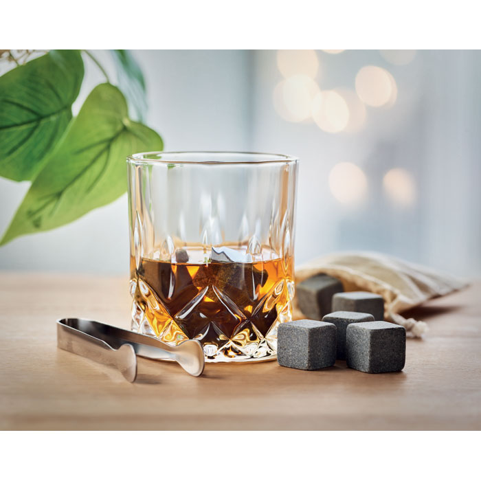 Set whisky in bamboo wood item ambiant picture