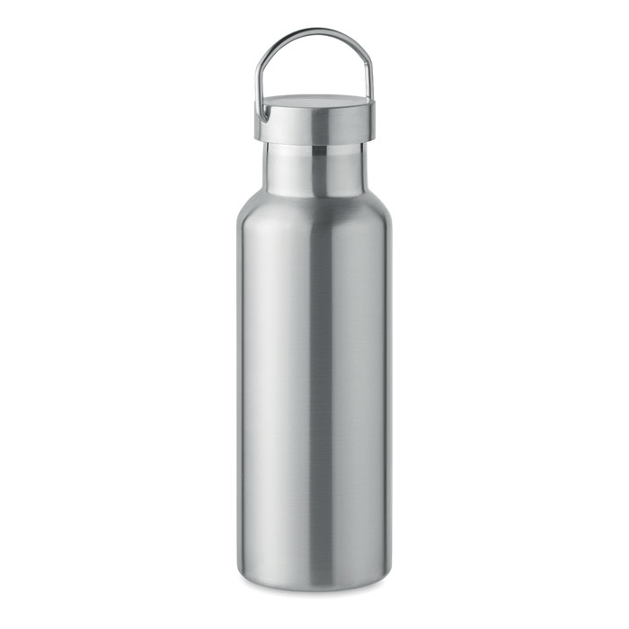 Double wall bottle 500 ml Argento Opaco item picture side