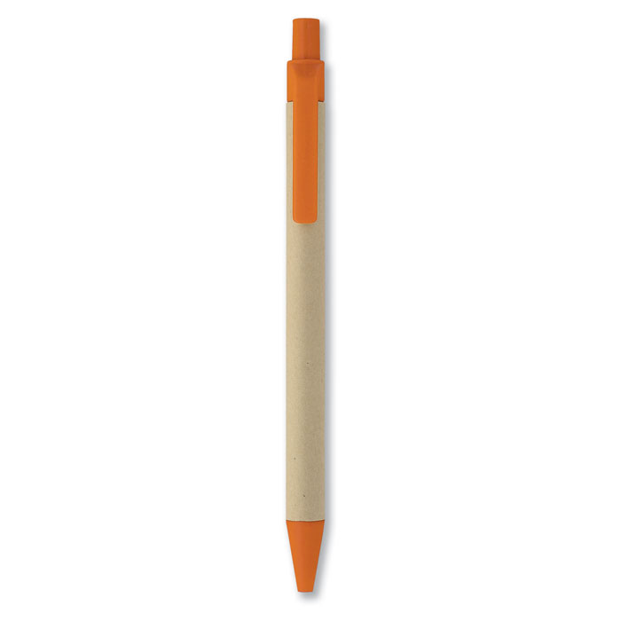 Penna a sfera in carta e mais orange item picture front