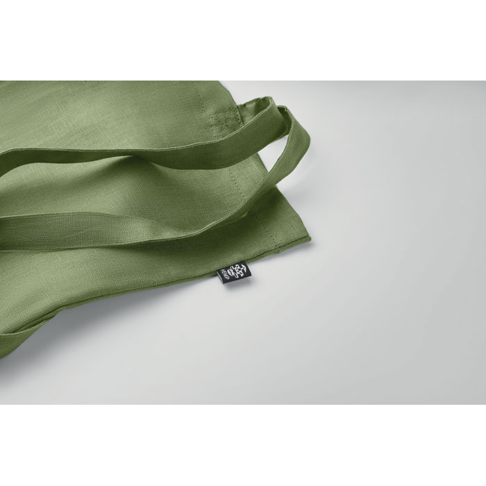 Shopping bag in hemp 200 gr/m² Verde item detail picture