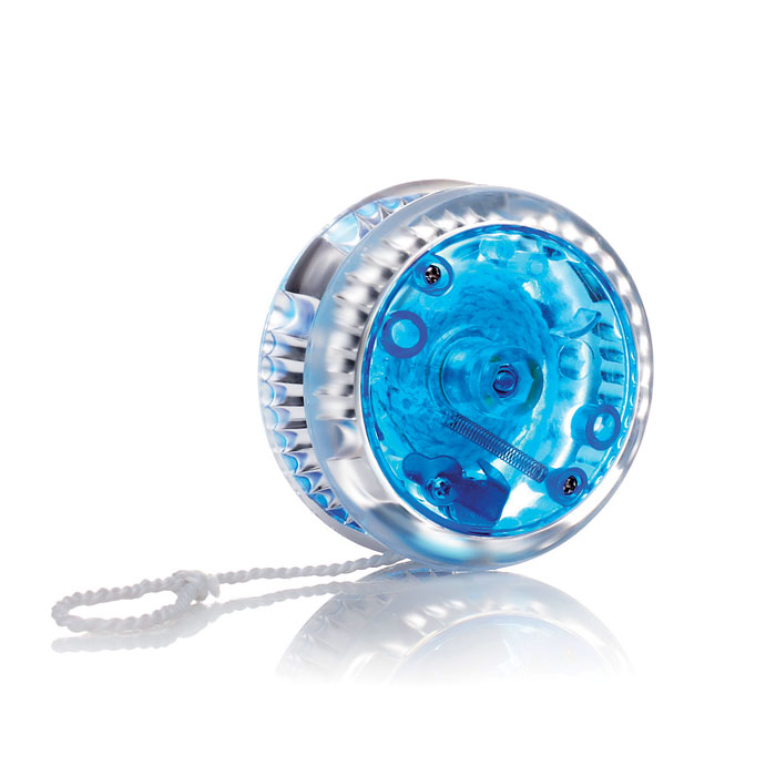 Yo-yo con luce. In plastica blue item picture front