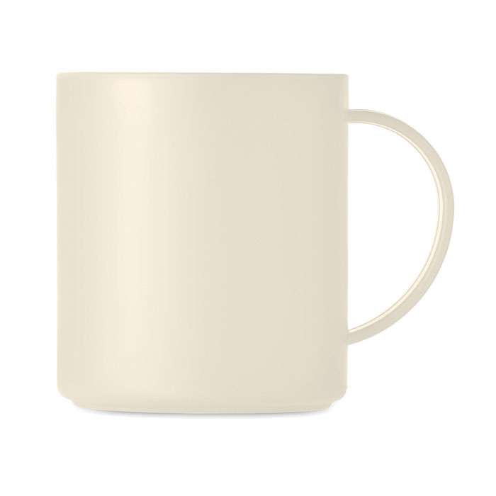 Reusable mug 300 ml Beige item picture side