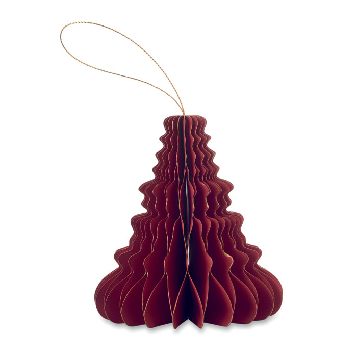 Christmas paper tree hanger Rosso item picture top