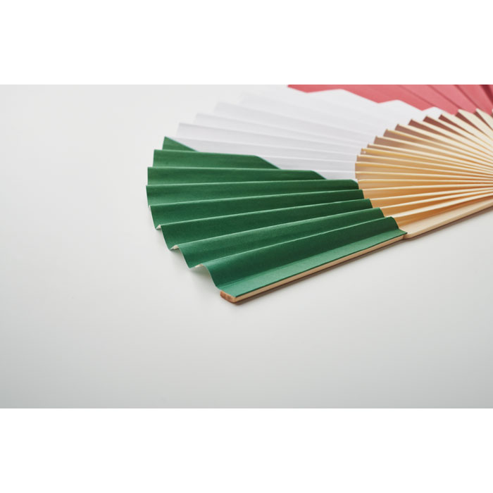 Manual fan flag design Verde item detail picture