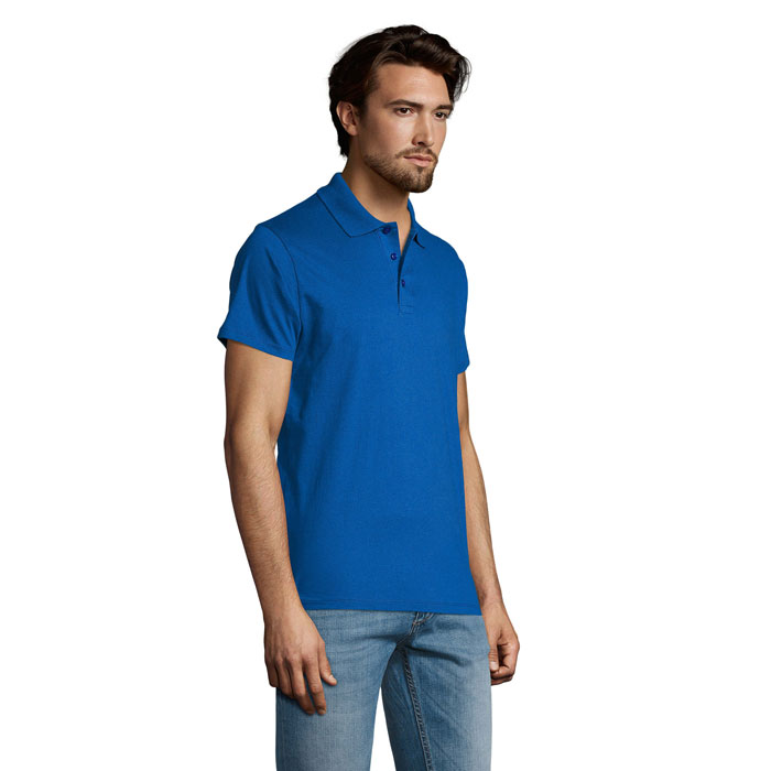 PRESCOTT MEN POLO SHIRT 170 Blu Royal item picture side