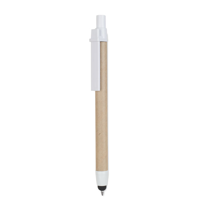 Recycled carton stylus pen Bianco item picture back