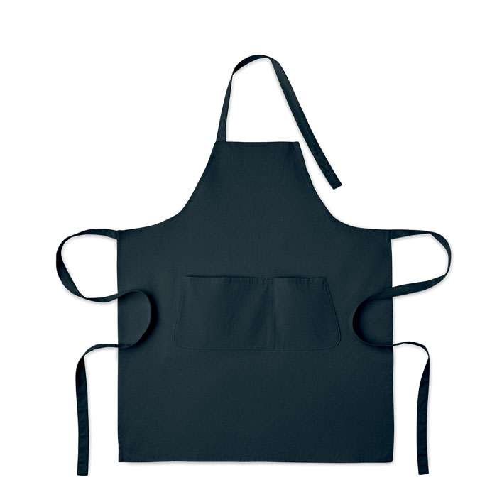 Organic cotton apron 240 gr/m² Blu item picture top