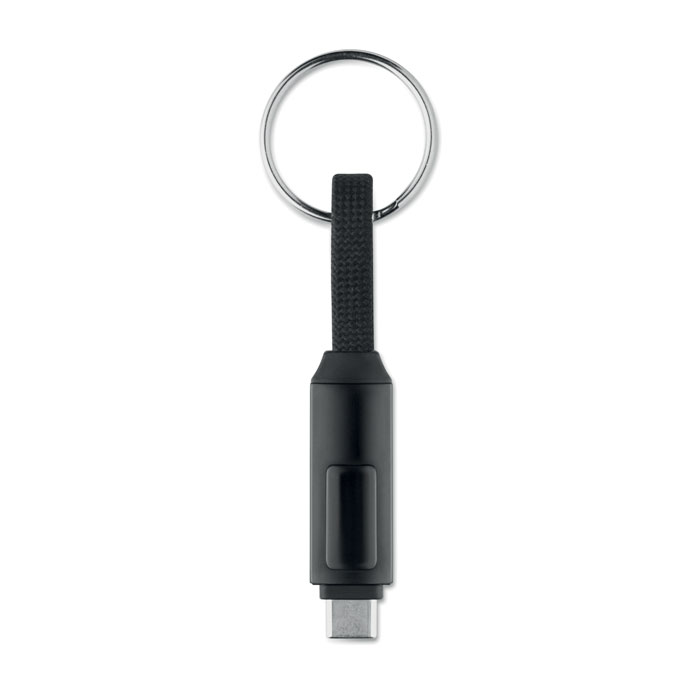 60W charging cable keyring Nero item picture 1
