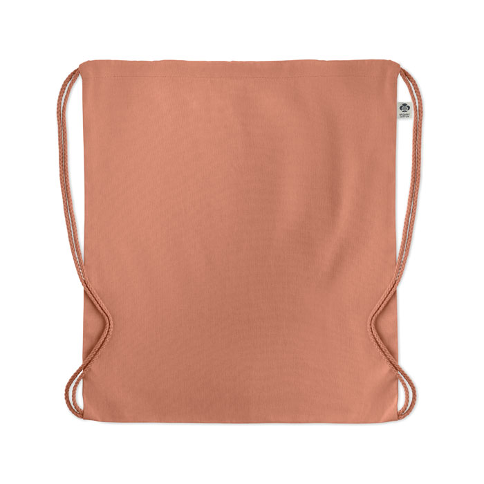 Organic cotton drawstring bag Arancio item picture side