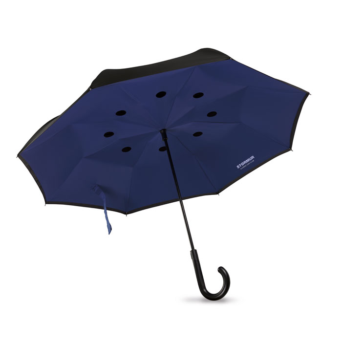 23 inch Reversible umbrella Blu Royal item picture printed
