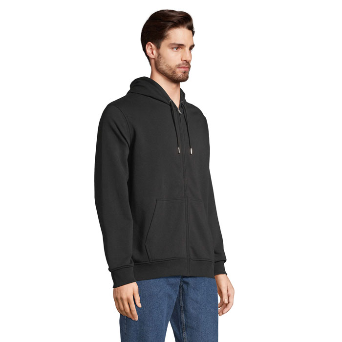 CALIPSO FULL ZIP HOODIE Nero item picture side