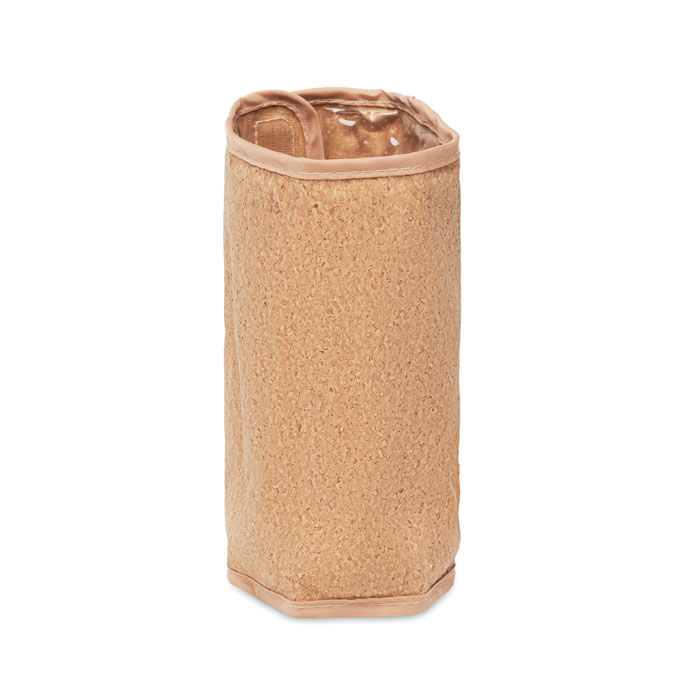 Soft wine cooler in cork wrap Beige item picture front