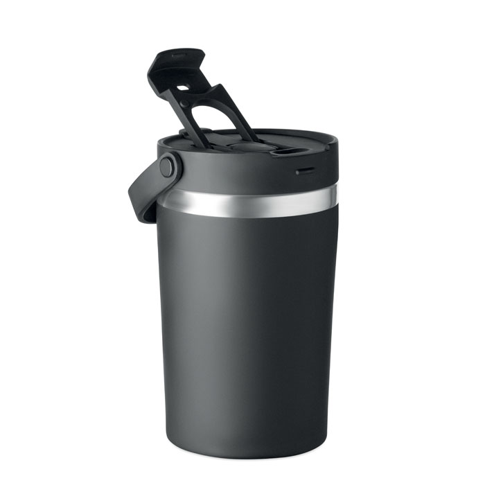 Bicchiere doppio strato 350 ml Nero item picture back