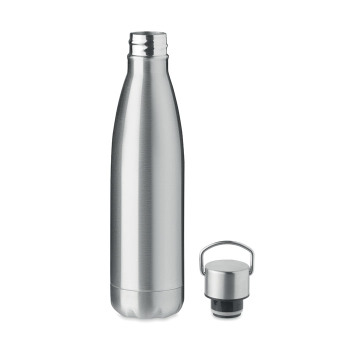 Bottiglia doppio strato 500ml matt silver item picture top
