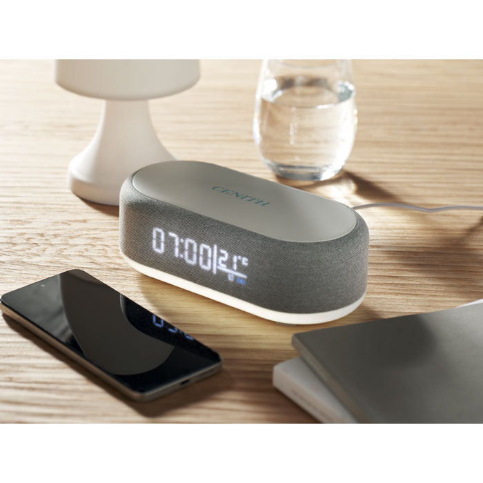 15W wireless charging speaker Bianco item picture printed