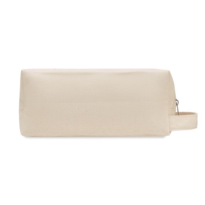 Canvas cosmetic bag 220 gr/m² Beige item picture back
