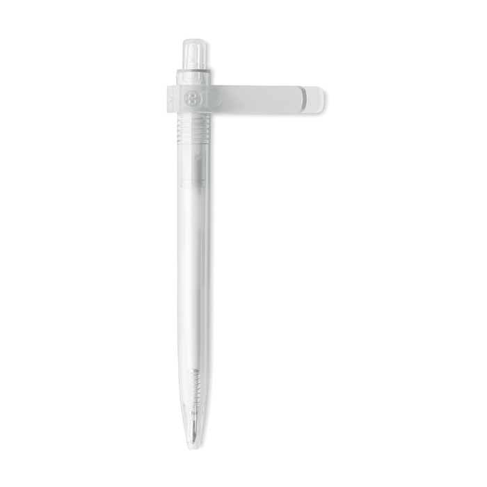 Penna con clip rotante transparent item picture open