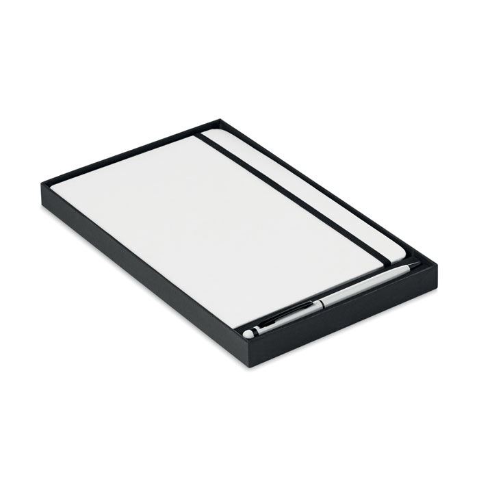 A5 notebook w/stylus 72 lined Bianco item picture side