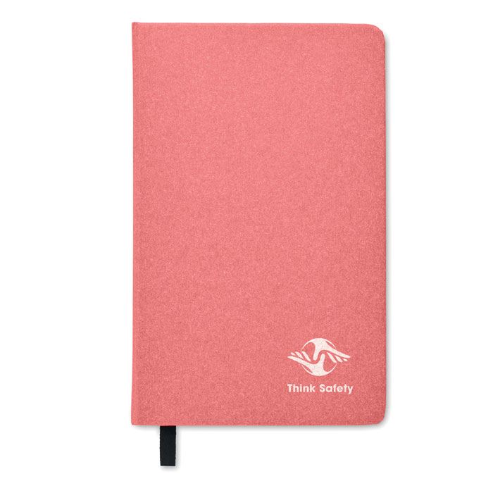 Notebook A5 in carta riciclata Rosso item picture printed