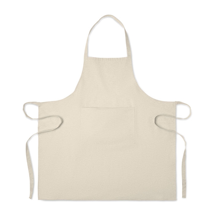 Grembiule da cucina in cotone rici Beige item picture front