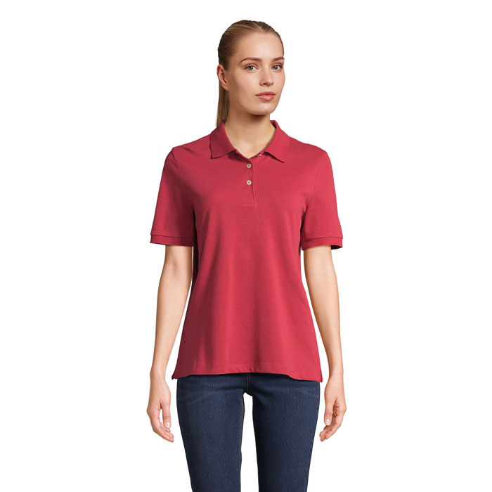 PACIFIC WOMEN POLO Folk Red Twin item picture front