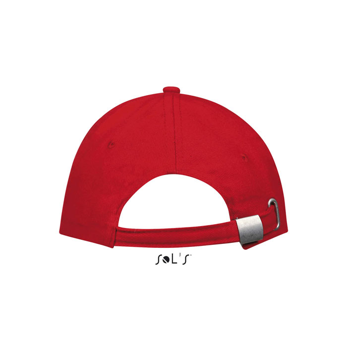 BUFFALO SIX PANEL CAP Rosso item picture back