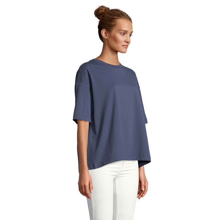 BOXY WOMEN OVERSIZE T-SHIRT Denim item picture side
