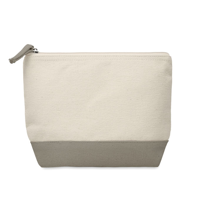 Bicolour cotton cosmetic bag Corda item picture front