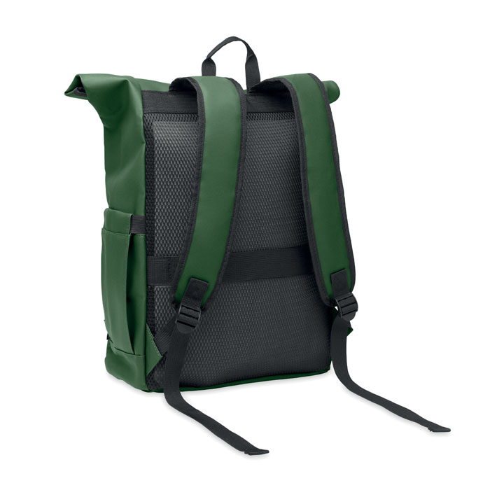 Zaino Rolltop per laptop 600D Verde Scuro item picture back
