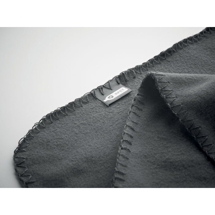 RPET fleece travel blanket Grigio item detail picture
