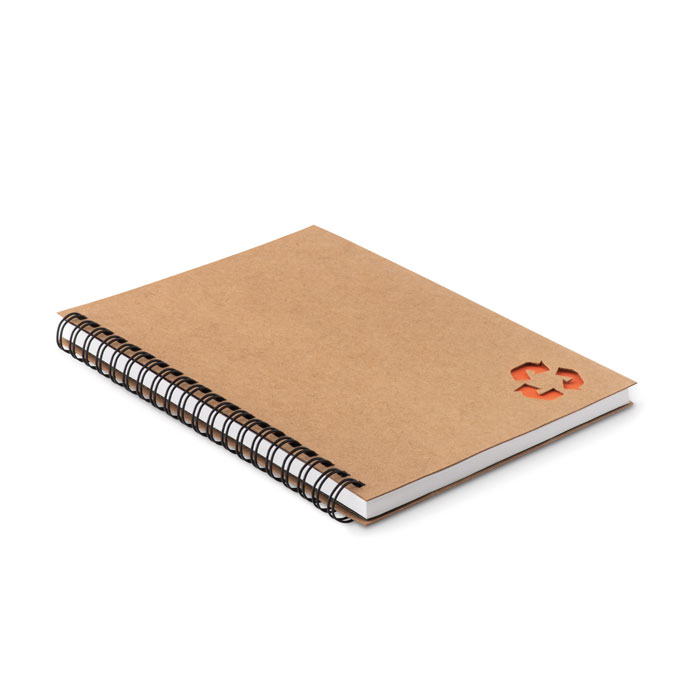 Stone paper notebook 70 lined Arancio item picture back