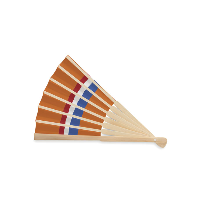 Manual fan flag design Arancio item picture back