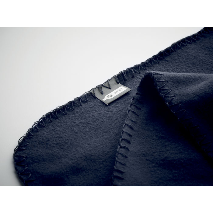 RPET fleece travel blanket Blu item detail picture
