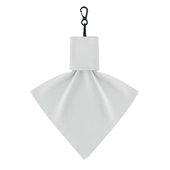 Panno per la pulizia in RPET Bianco item picture side