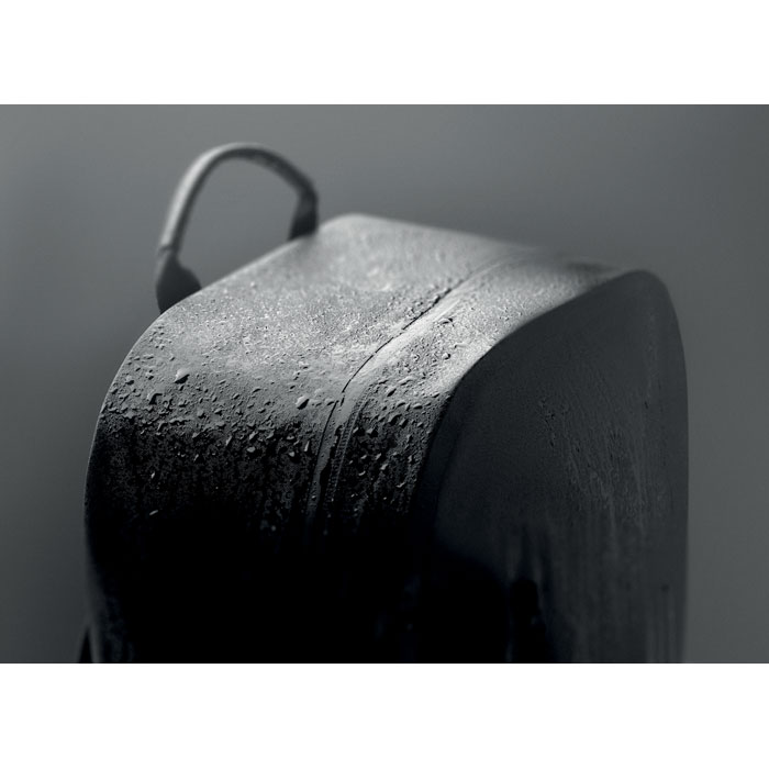 300D RPET computer backpack Nero item picture side