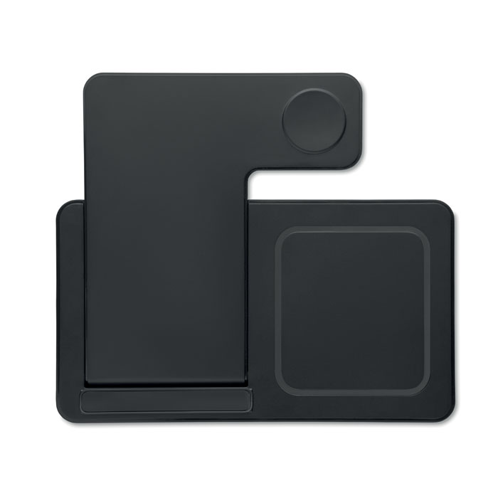Caricabatterie pieghevole 3 in 1 d Nero item picture 1