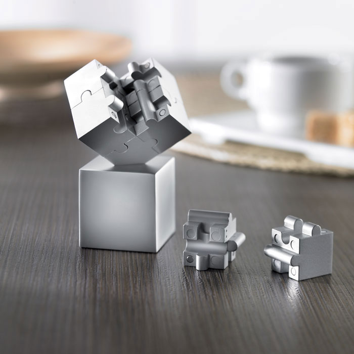 Puzzle magnetico 3D 8 pezzi matt silver item ambiant picture