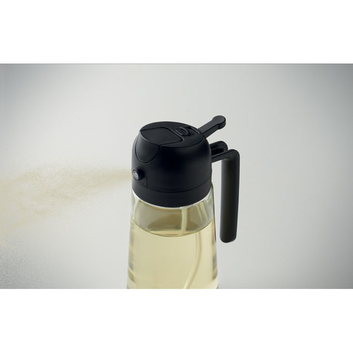 Oliera e spruzzatore in vetro Nero item picture 7