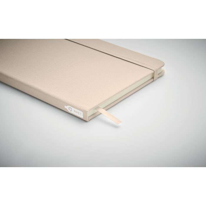 Notebook A5 in 600D RPET Bianco Sporco item detail picture