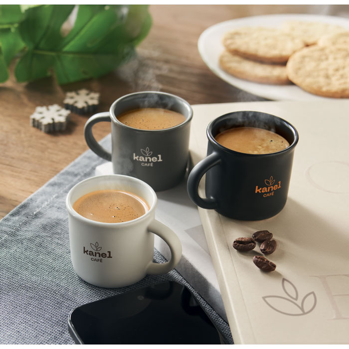 Ceramic espresso cup 40 ml Bianco item picture printed