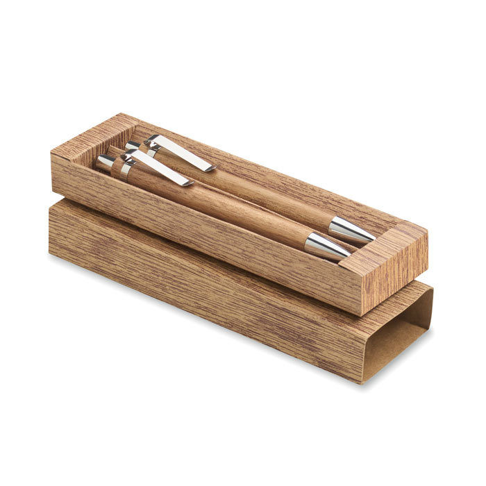 Acacia wood pen and pencil set Legno item picture front