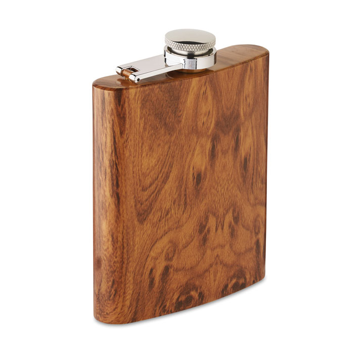 Slim hip flask 190 ml Marrone item picture front