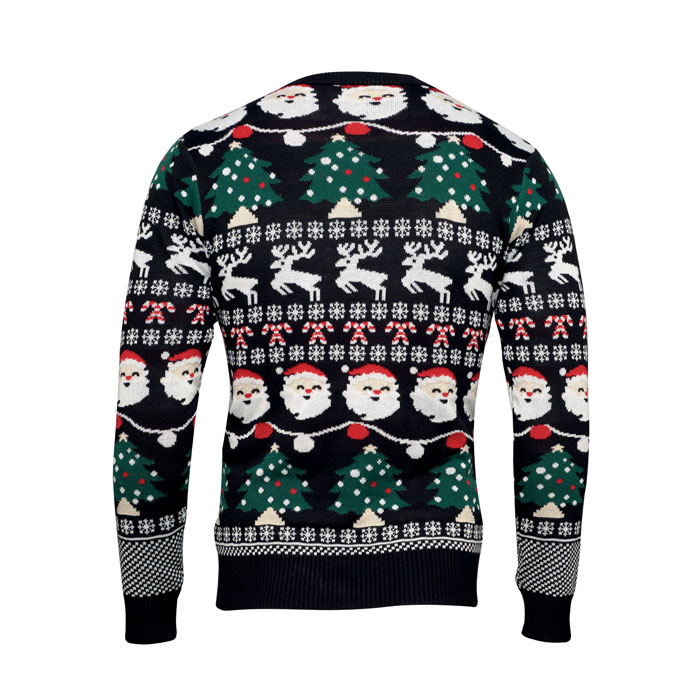 Maglione natalizio a LED L/XL Nero item picture back