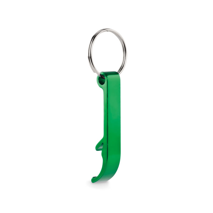 Recycled aluminium key ring Verde item picture side