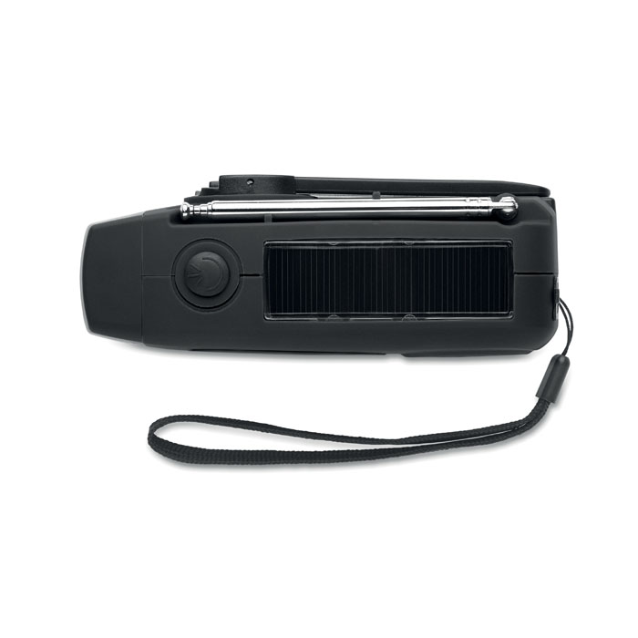 Radio portatile con torcia LED Nero item picture 4