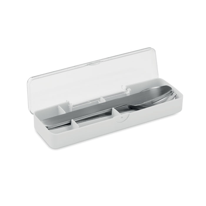 Set posate in acciaio inox Bianco item picture side