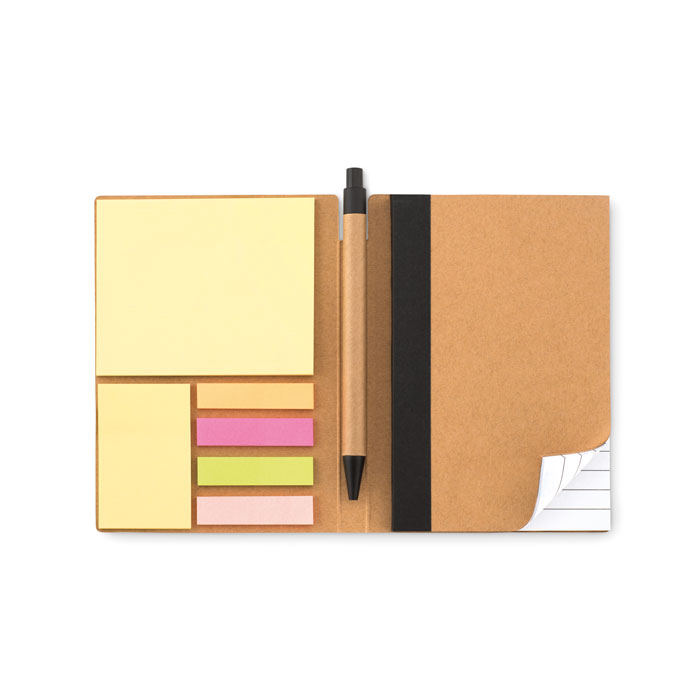Notebook w/pen & memo pad Nero item picture side