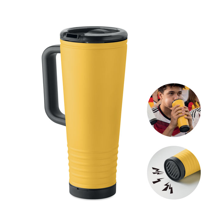 Bicchiere doppio strato 700 ml Giallo item picture front